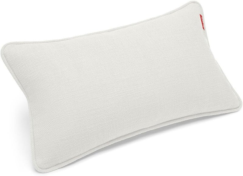 Fatboy Sumo Weave Puff Throw Pillow | Suitable for indoor use only | Easy to assemble | FibreGuard stain resistant technology | durable fabric | 82% Polyester/18% Acrylic | 65x20x38 cm - Lime Stone - Image 4